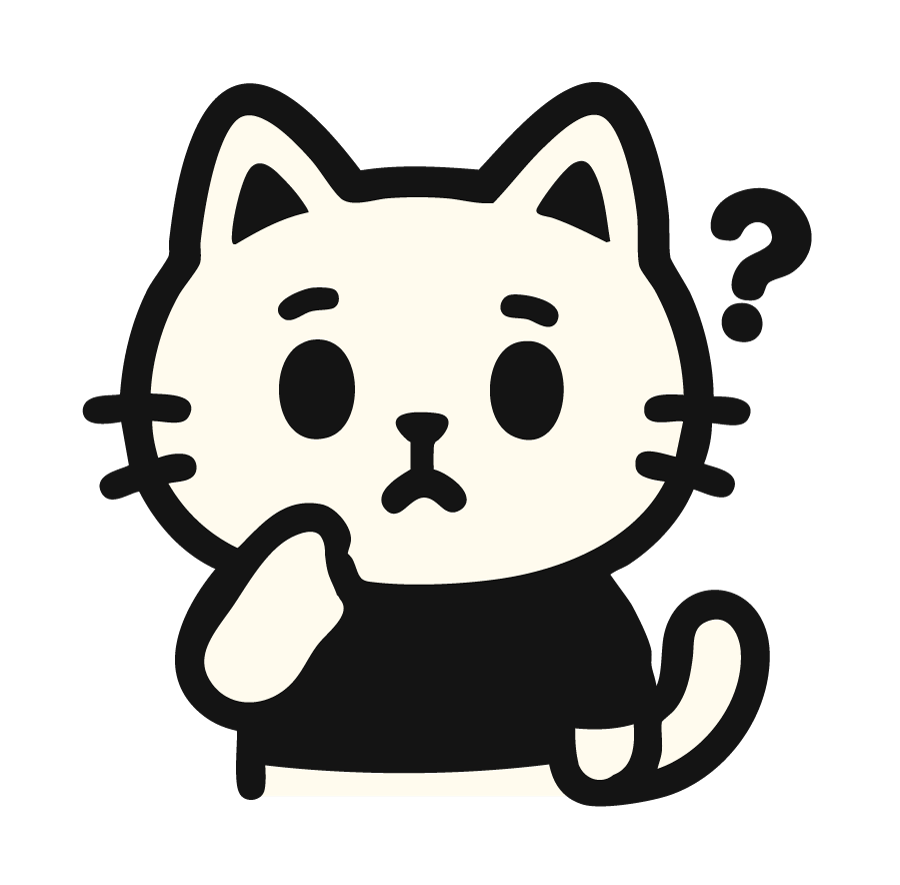 Ilustração do mascote Byte confuso